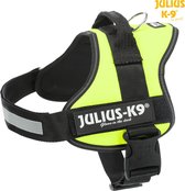 Julius-K9® Powertuig, Maat: L/1 - Buikomvang 66–85 cm/50 mm, neon groen