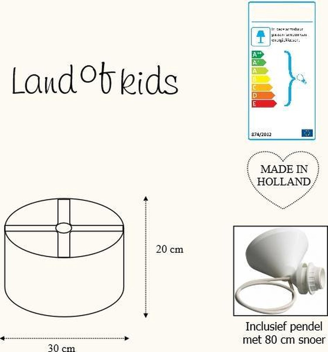 Lamp Jungle Kinderkamer in de kleur donker blauw