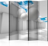 Kamerscherm - Scheidingswand - Vouwscherm - Architecture of the Future II [Room Dividers] 225x172 - Artgeist Vouwscherm