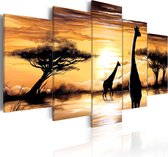 Schilderijen Op Canvas - Schilderij - Wild Africa 100x50 - Artgeist Schilderij