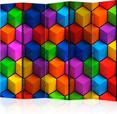 Kamerscherm - Scheidingswand - Vouwscherm - Colorful Geometric Boxes II [Room Dividers] 225x172 - Artgeist Vouwscherm