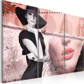 Schilderijen Op Canvas - Schilderij - Madame Chic 90x60 - Artgeist Schilderij