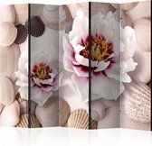 Kamerscherm - Scheidingswand - Vouwscherm - Flowers and Shells II [Room Dividers] 225x172 - Artgeist Vouwscherm