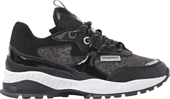 Vingino Mandy Meisjes Sneakers - Multicolor Grey/Black - Maat 30 | bol.com