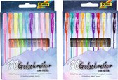 Folia Gelpennen Set Pastel en Glitter A040142 - 20 gelpennen