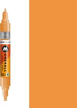 MOLOTOW One4All Premium Acrylic TWIN Marker 1,5 + 4mm - 218 Neon Orange Fluor