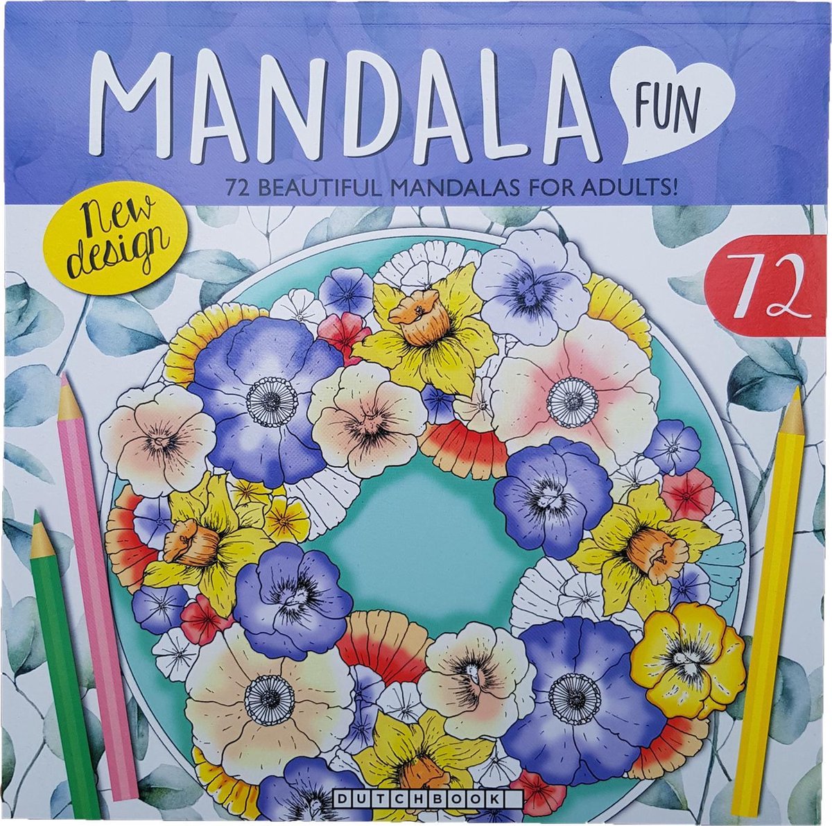 Mandala kleurboek 72 kleurplaten ( Viooltjes )
