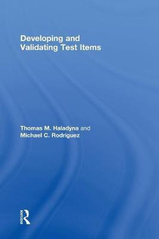 Developing and Validating Test Items - cover