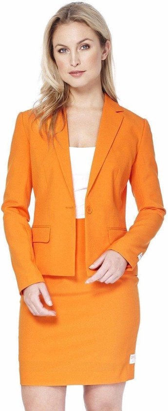 OppoSuits Foxy Orange - Vrouwen Kostuum - Oranje - Koningsdag - Maat 38