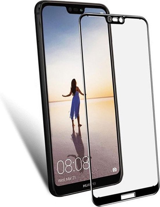 overschot Uitvoerbaar Goedaardig Huawei - P20 Lite - Full Cover - Screenprotector - Zwart - Inclusief 1  extra... | bol.com