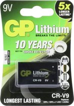 GP Lithium 9V batterijen - 1 stuk