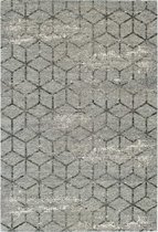 Vintage Tapijt Geo - Escher Dim Grey - 140x200 Grijs Vloerkleed