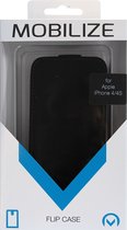 Mobilize Ultra Slim Flip Case - Zwart - voor Apple iPhone 4/4S