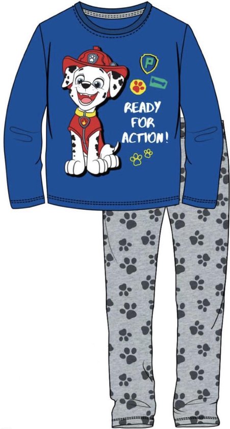 Paw Patrol pyjama blauw grijs maat 98 3 jaar bol