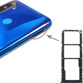 SIM-kaarthouder + SIM-kaarthouder + Micro SD-kaarthouder voor OPPO Realme 5 (zwart)