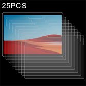25 PC's voor Microsoft Surface Pro X 9H 0,3 mm explosieveilige gehard glasfilm