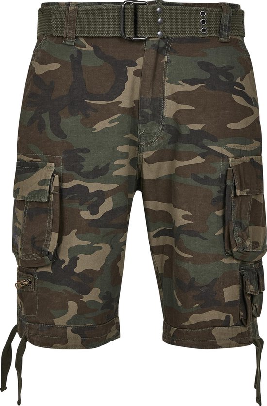 Heren - Mannen - Dikke kwaliteit - met riem - Menswear - Streetwear - Casual - Modern - Vintage - Savage - Cargo - Shorts - Cargo korte broek olivecamo
