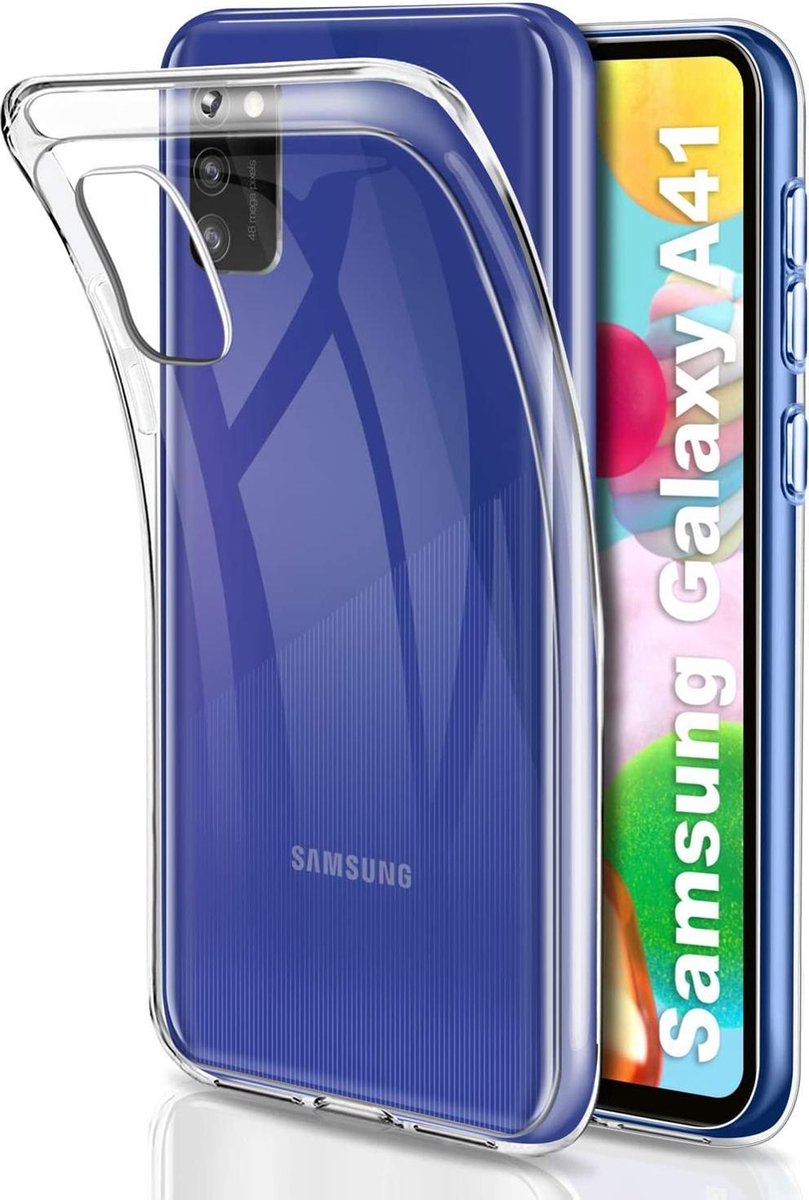 HB Hoesje Geschikt voor Samsung Galaxy A41 - Transparant - Siliconen Back Cover