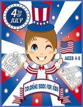Fourth Of July Coloring Book For Kids Ages 4-8