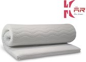 Topmatras/topdekmatras/topper- Bambus®/bamboe- Traagschuim/NASA/Memory foam 110x180x9