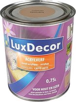 Lux Decor Lak Zijdeglans - Lichtbruin - Caffe Latte - 750 ml - Hout & ijzer