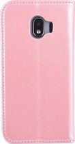 RoseGold hoesje Samsung Galaxy J2 (2018) - Book Case - Pasjeshouder - Magneetsluiting
