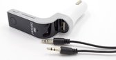 Bluetooth FM Transmitter en Autolader - Zilver