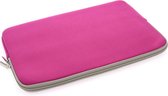 Universeel Sleeve 11.6 inch Roze Insteek hoesje Soft - Slim - Polyester