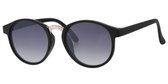 Beige ronde  zonnebril | Dames/unisex | grijze lens
