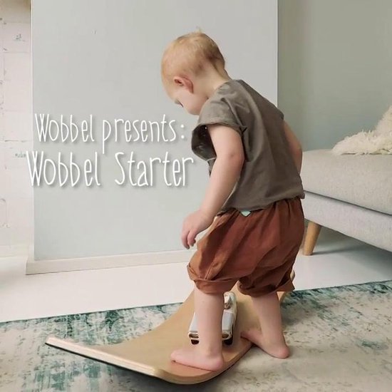 rand vergeetachtig Gemakkelijk Wobbel Starter Baby Muis (licht grijs) - Houten balance board van 70  centimeter -... | bol.com