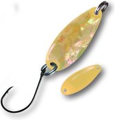 Trout Spoon Pear H,3,3g,Perlm-hell/goud,/10xSB1