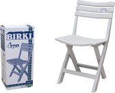 Praktische Klapstoelen set - 4 x vouwstoel – zwart – Praktisch – Inklapbaar - Tuin – Eetkamer – Opvouwbaar – Wit – 41.5x40.5x77cm