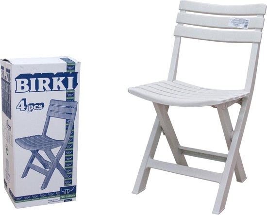 Praktische Klapstoelen set - 4 x vouwstoel – zwart – Praktisch – Inklapbaar  - Tuin –... | bol.com