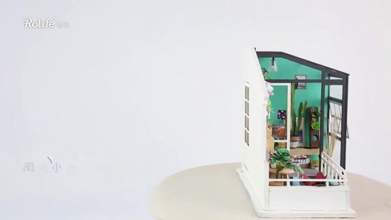 Robotime Balcony Daydreaming DGM05 - Kit de modèle en bois - Mini maison de  poupée