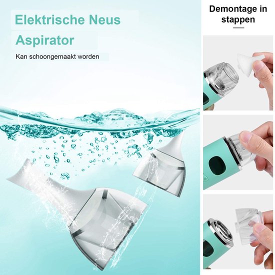 Neusreinger voor Baby's en Jonge Kinderen (0-8 jaar) - Elektrische Neus Aspirator - Snoetenpoetser - Neuszuiger - Baby Aspirator - Multifunctionele Neus Reiniger - Verstopte Neus Baby's - Elektrisch Oplaadbaar van Merkloos — afbeelding 4