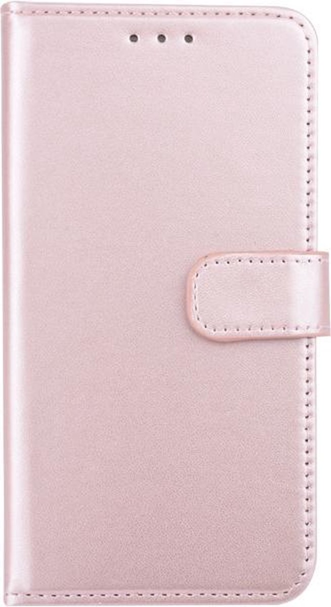 Roze hoesje voor iPhone Xs Max - Book Case - Pasjeshouder - Magneetsluiting