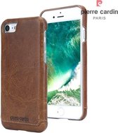 iPhone 8/7 hoesje - Pierre Cardin - Cognac - Leer