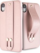 iPhone Xs Max Backcase hoesje - Guess - Effen Rose goud - Kunstleer