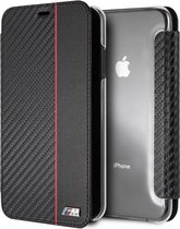 BMW Zwart iPhone Xs Max - Book Case - Stijlvol - Leer - Met pashouder