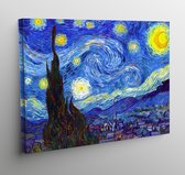 Canvas sterrennacht - Vincent van Gogh - 70x50cm