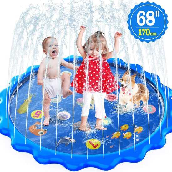 Splash Pad & Speelgoed Sprinkler Play Matte Outdoor Speelgoed buiten voor  kinderen... | bol.com