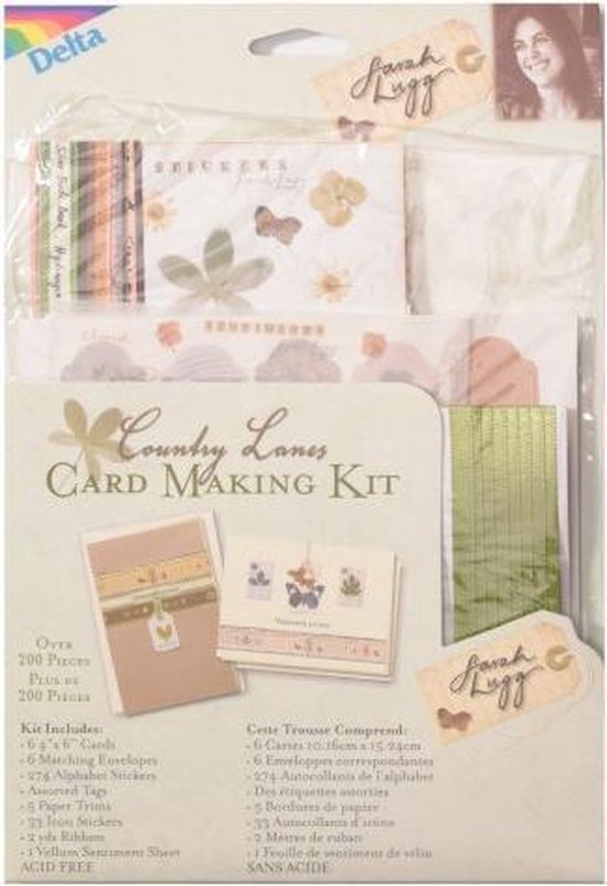 Card making kit 200 pcs. country lanes