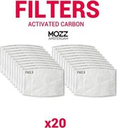 Extra stof filters - 20 stuks - Mondkapje - mondmasker - Mondmasker wasbaar - pm 2.5 filters