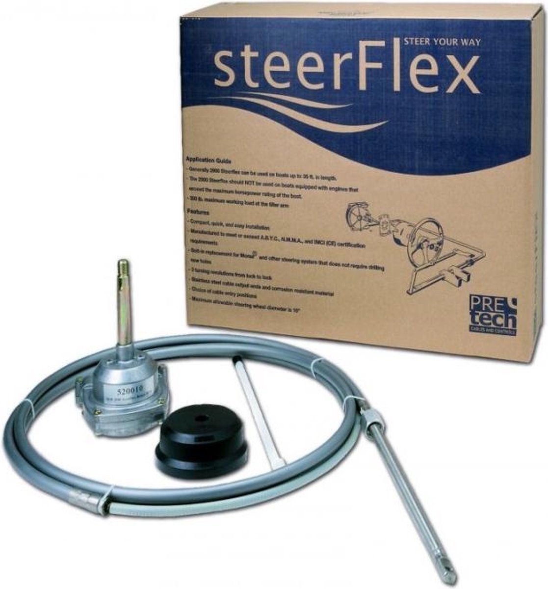 Pretech SteerFlex 3000 GEN II Rotary Stuursysteem 19ft - 579cm