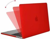 Macbook Pro 13 inch (2020) Hoes - Clip-On Hard Case - Rood