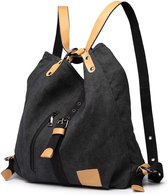 Kono Handtas Dames - Schoudertas - Dames Rugzak - 3 in 1 Canvas Dames Tas -  Zwart... | bol.com