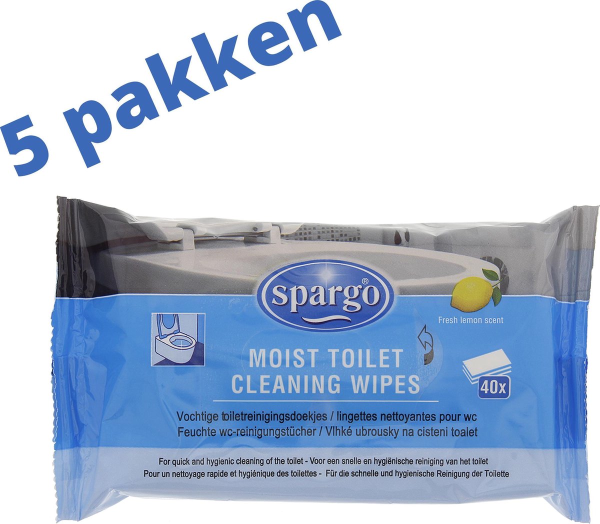 Spargo Toiletreinigingsdoekjes - toiletdoekjes vochtig - reinigingsdoekjes  schoonmaak... | bol.com