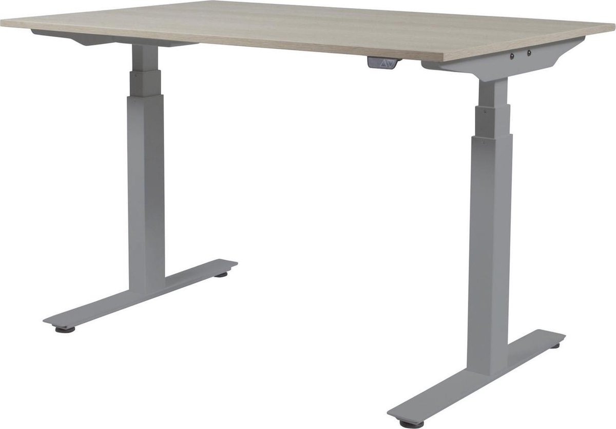 Zit Sta Bureau - Plus Elektrisch 140x80 Havana Kersen -alu frame