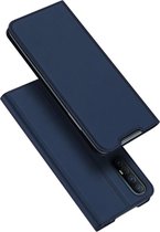 Luxe blauw agenda wallet hoesje Oppo Find X2 Neo