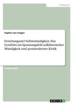 Erziehungsziel Selbstständigkeit. Das Lernbüro im Spannungsfeld aufklärerischer Mündigkeit und postmoderner Kritik